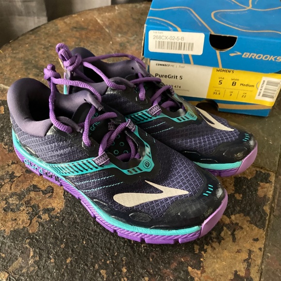NWB Brooks Pure Grit 5 Trail Running Shoe Lightweight Minimal Obstacle Sz 5 - Picture 2 of 8